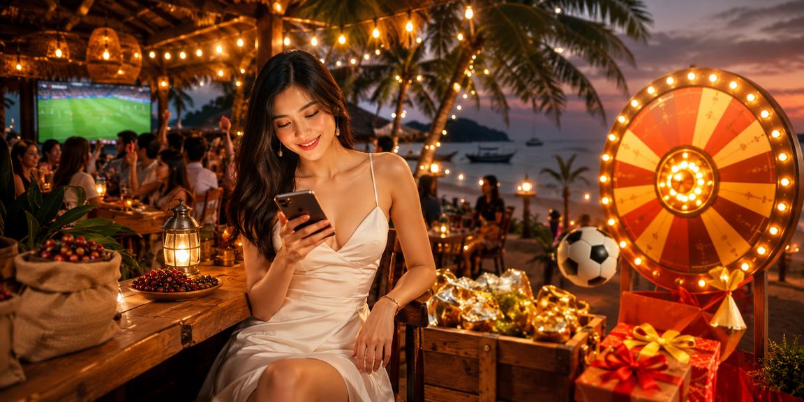 Hình ảnh máy chơi roulette tại quán cà phê Phú Quốc